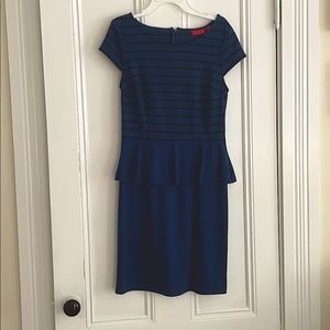 Blue striped dress